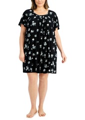 Charter Club Plus Size Pleated Front Nightgown, Created for Macy's