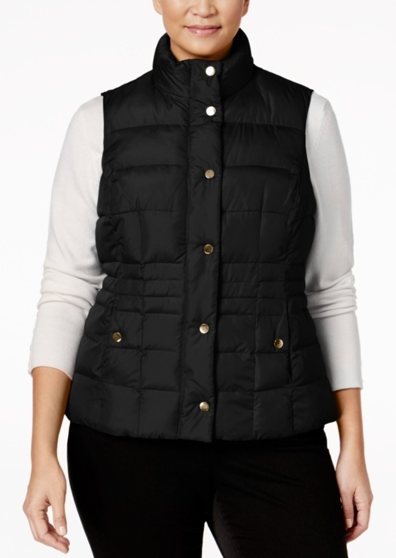 Charter Club Charter Club Plus Size Quilted Puffer Vest, Only at Macy's ...