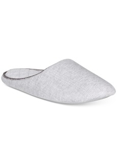 Charter Club Pointelle Closed-Toe Slippers, Created for Macy's - Dove Grey Hthr
