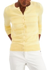 Charter Club Pointelle-Stripe Cardigan, Created for Macy's
