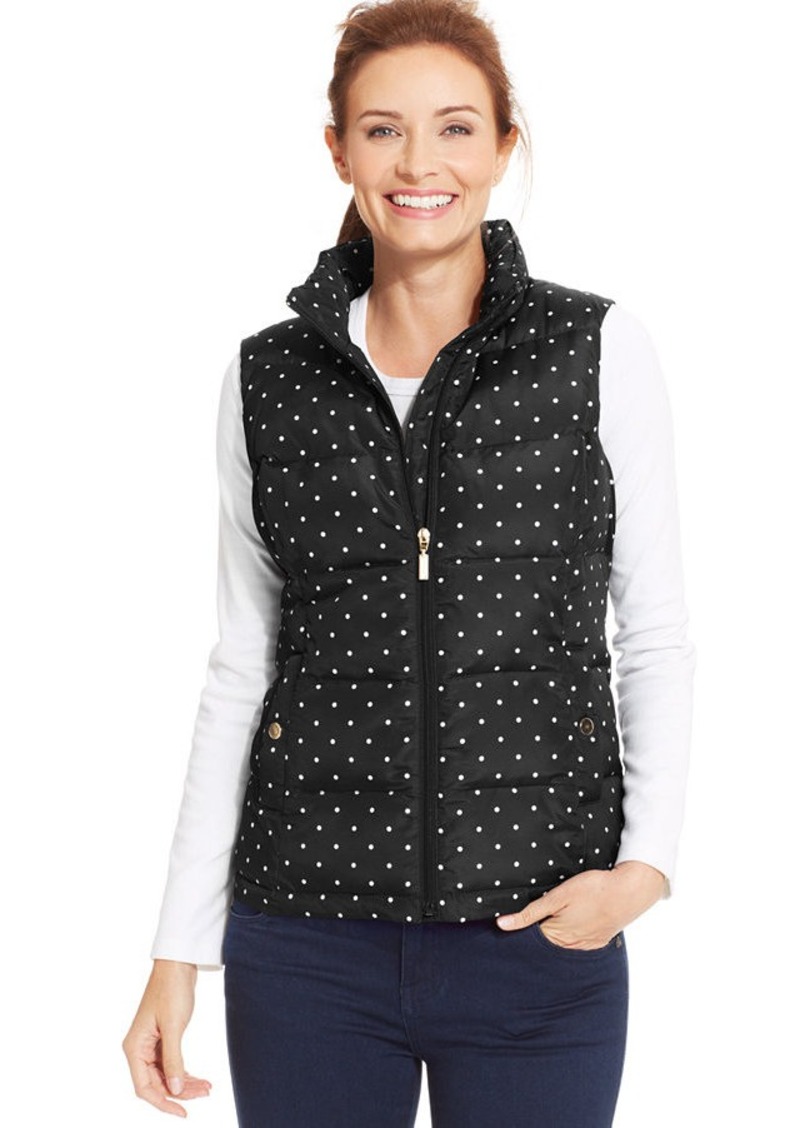 Charter Club Charter Club PolkaDot Quilted Vest Tops