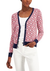 Charter Club Printed Cardigan, Created for Macy's