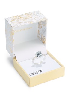 Charter Club Silver Plated Cubic Zirconia Ring, Created for Macy's - Silver