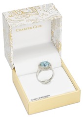 Charter Club Silver-Tone Pave & Color Crystal Ring, Created for Macy's - Silver