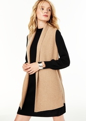 Charter Club Sleeveless Open-Front Cashmere Sweater, Created for Macy's
