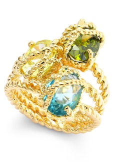 Charter Club Stone Trio Rope Ring in Gold Plate, Created for Macy's - Gold