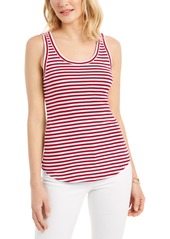 Charter Club Supima Cotton Knit-Stripe Tank, Created for Macy's