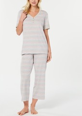 Charter Club The Everyday Cotton Capri Pajama Set, Created for Macy's