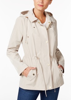 Charter Club Petite Water-Resistant Hooded Anorak Jacket, Created for Macy's - Sedona Dust