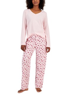 Charter Club Women's 2-Pc. Cotton V-Neck Pajama Set, Created for Macy's