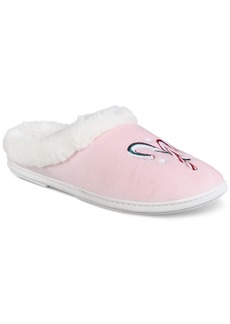 Charter Club Women's Holiday Boxed Hoodback Slippers, Created for Macy's - Candy Canes