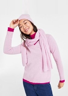 Charter Club Womens Cashmere Beanie Scarf Sweaters Created For Macys