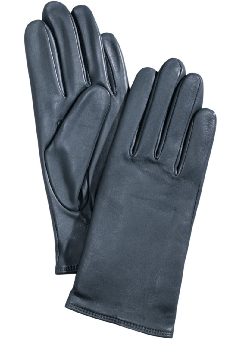 Charter Club Women's Cashmere Lined Leather Tech Gloves, Created for Macy's