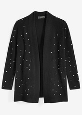 Charter Club Women's Embellished Long-Sleeve 100% Cashmere Duster, Regular & Petites, Created for Macy's - Bronze Pecan