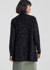 Charter Club Women's Embellished Long-Sleeve 100% Cashmere Duster, Regular & Petites, Created for Macy's - Bronze Pecan