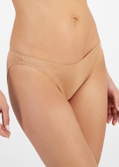 Charter Club Women's Everyday Cotton Bikini Underwear, Created for Macy's - Almond Latte