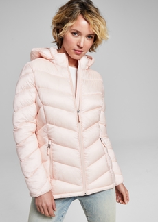 Charter Club Women's Packable Hooded Puffer Coat, Created for Macy's - Soft Pink