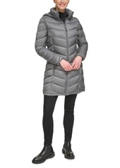 Charter Club Women's Packable Hooded Puffer Coat, Created for Macy's - Taupe