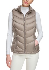 Charter Club Women's Packable Hooded Puffer Vest, Created for Macy's - Cloud