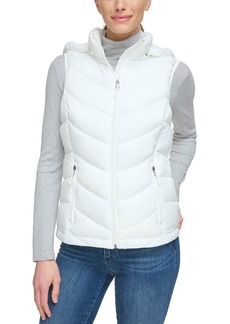 Charter Club Women's Packable Hooded Puffer Vest, Created for Macy's - Cloud