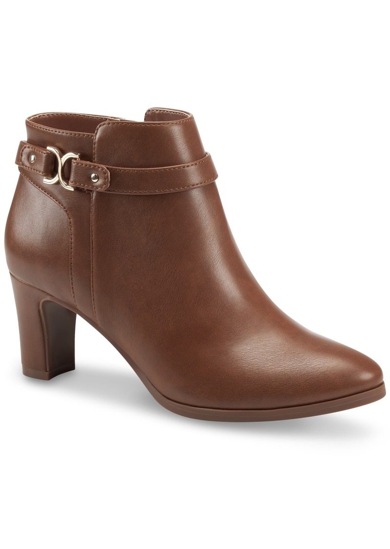 Charter Club Women's Pixxy Dress Booties, Created for Macy's - Saddle