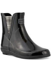 Charter Club Cloudburst Womens Outdoor Glen Plaid Rain Boots