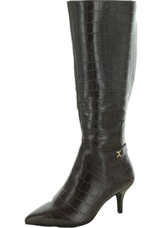 Charter Club Cruelaa Womens Faux Leather Tall Knee-High Boots