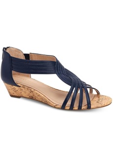 Charter Club GINIFUR2 Womens Dressy Zipper Wedge Sandals