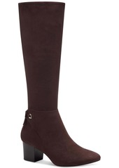 Charter Club Jaccque Womens Faux Suede Wide Calf Knee-High Boots