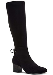 Charter Club Jaccque Womens Faux Suede Wide Calf Knee-High Boots