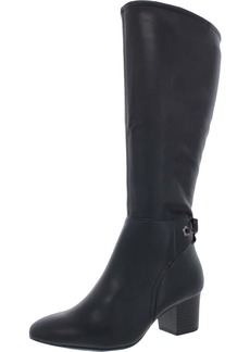 Charter Club Jaccque Womens Faux Suede Wide Calf Knee-High Boots