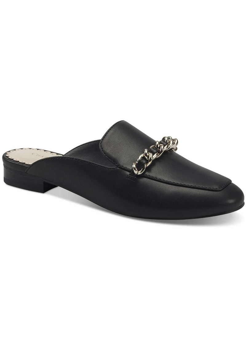 Charter Club karip Womens Faux Leather Chain Mules