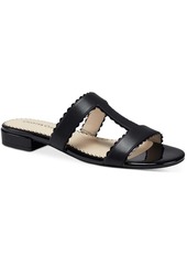 Charter Club Lulia Womens Faux Leather Round Toe Slide Sandals