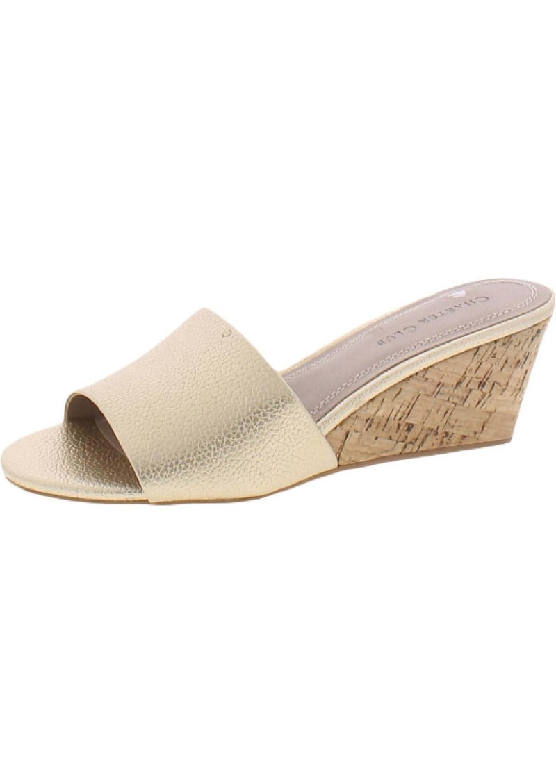 Charter Club Nallahh Womens Cork Slip On Wedge Sandals