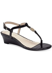 Charter Club Palerrmo Womens Thong Ankle Strap Wedge Sandals