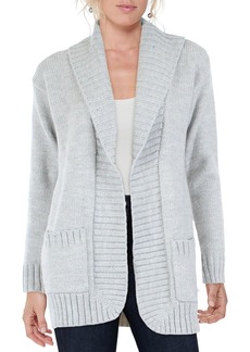 Charter Club Womens Ribbed Knit Long Cardigan Sweater