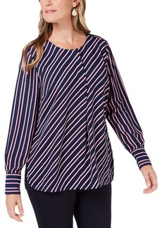Charter Club Womens Striped Office Henley
