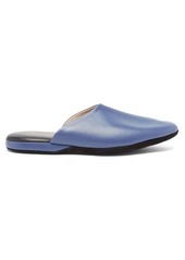 Charvet - Leather Slippers - Mens - Blue