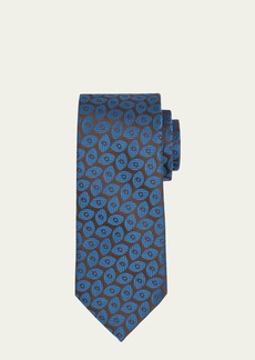 Charvet Men's Oval Jacquard Silk Tie