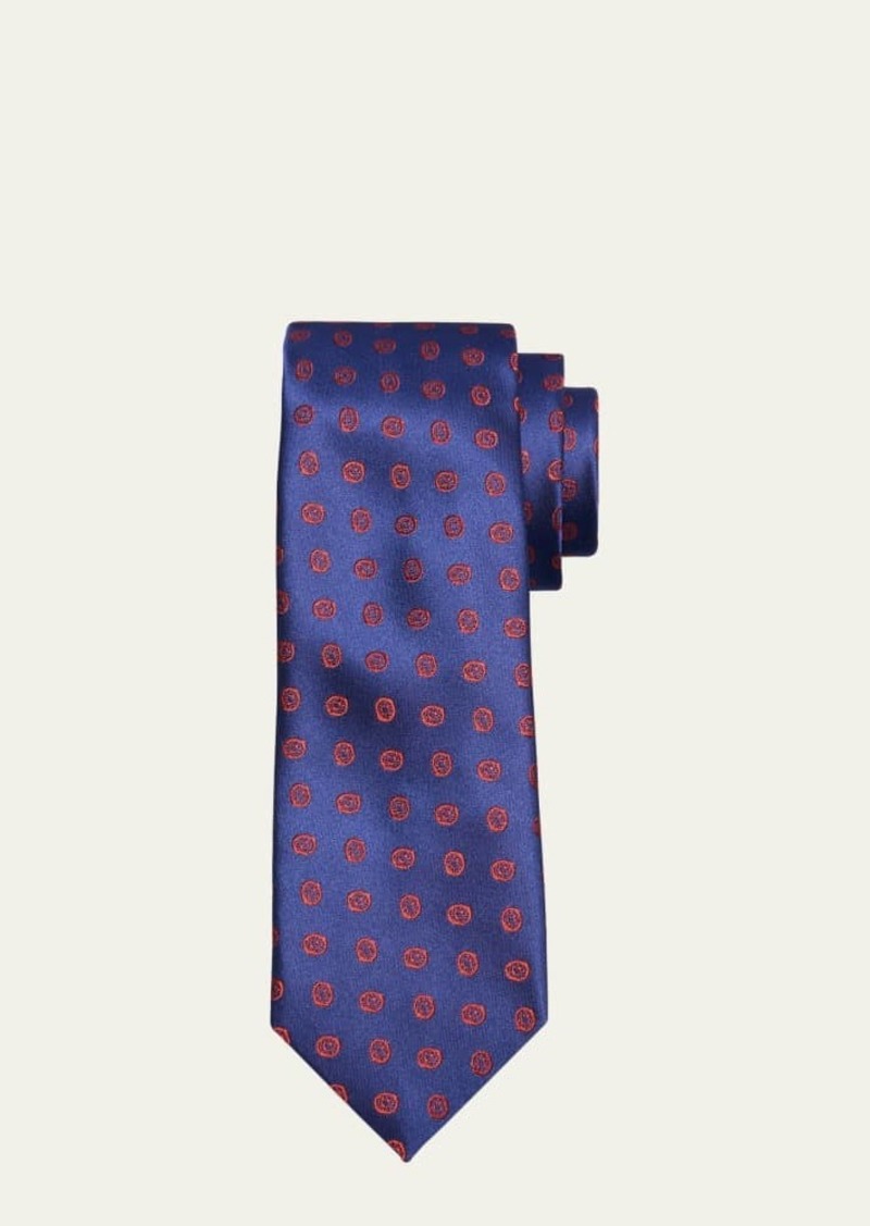 Charvet Men's Oval Woven Silk Tie