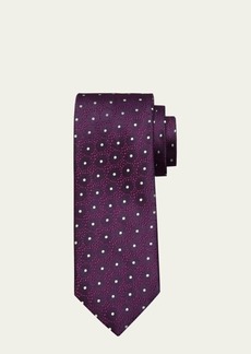 Charvet Men's Polka Dot Silk Tie