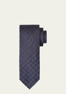 Charvet Men's Silk Check Tie