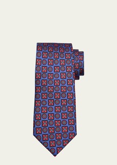 Charvet Men's Silk Floral-Print Tie