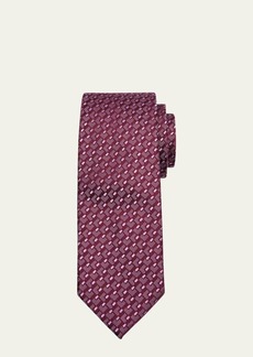 Charvet Men's Silk Jacquard Geometric Tie
