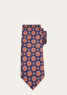 Charvet Men's Silk Medallion-Print Tie