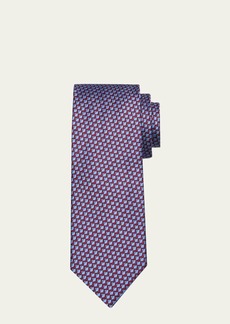 Charvet Men's Silk Scalloped Woven Tie
