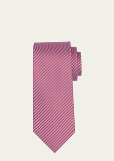 Charvet Men's Stripe Satin Tie