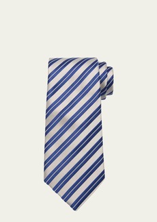 Charvet Men's Striped Silk Tie