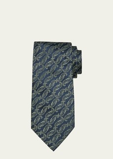 Charvet Men's Tonal Jacquard Silk Tie