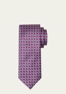 Charvet Men's Uneven Lines Silk Tie
